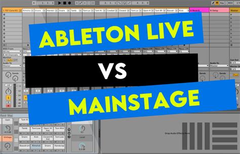 ableton live vs mainstage|midi software for live performance.